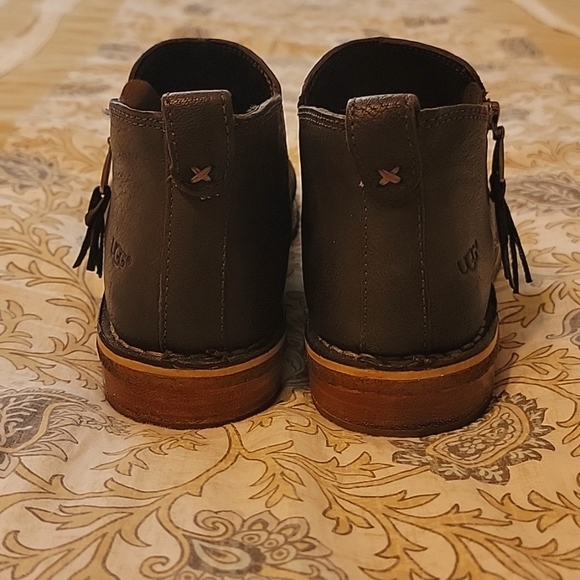 Ugg Clementine Leather Shearling lined ankle boot, Sz 7.5 - Picture 6 of 6